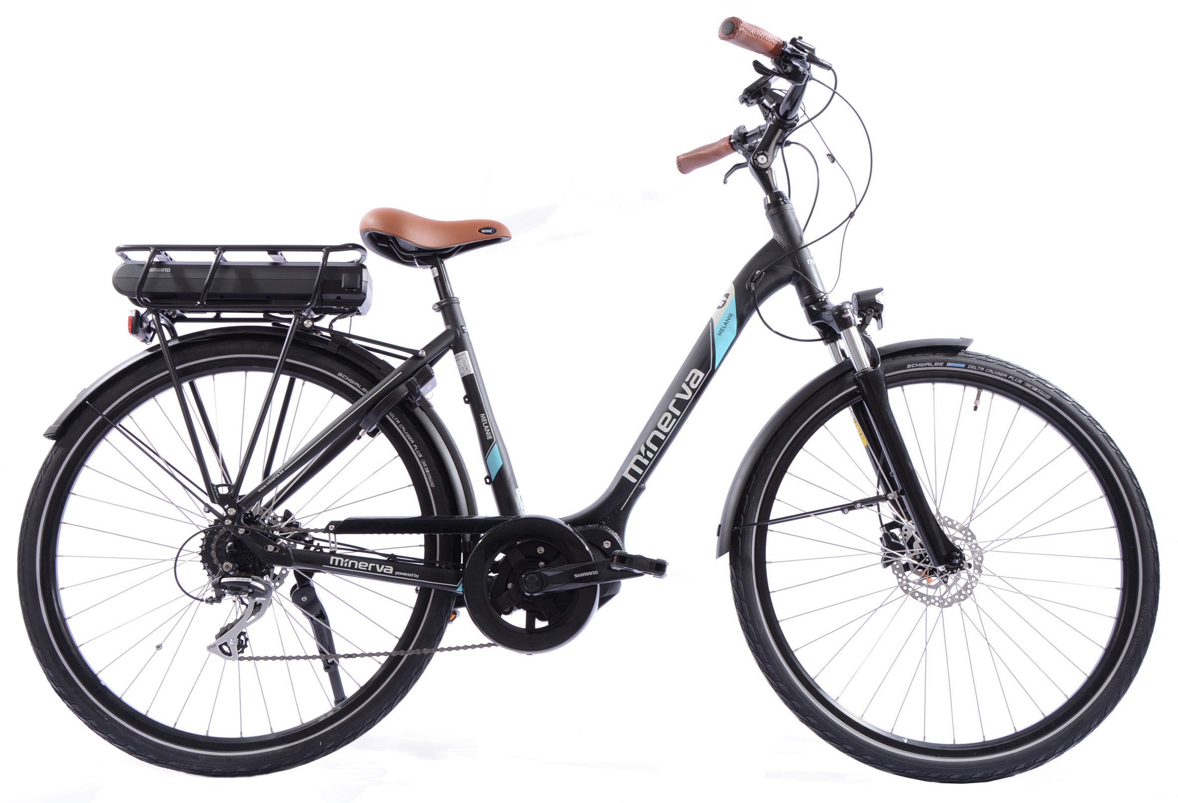 28 inch E-Bike Minerva GEN 2 Acera 8 Zwart D 50